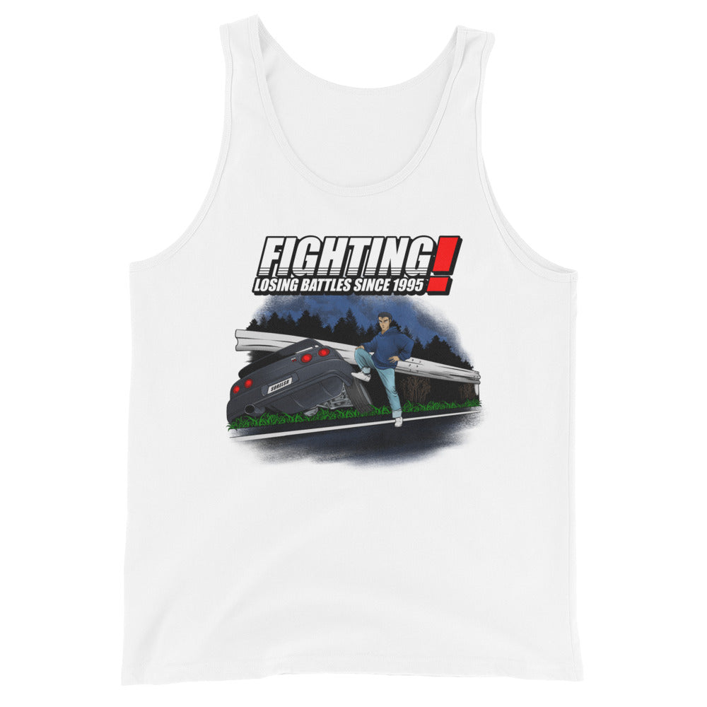 Fighting Losing Battles R32 Tank Top — Sore Losers Club JDM anime apparel
