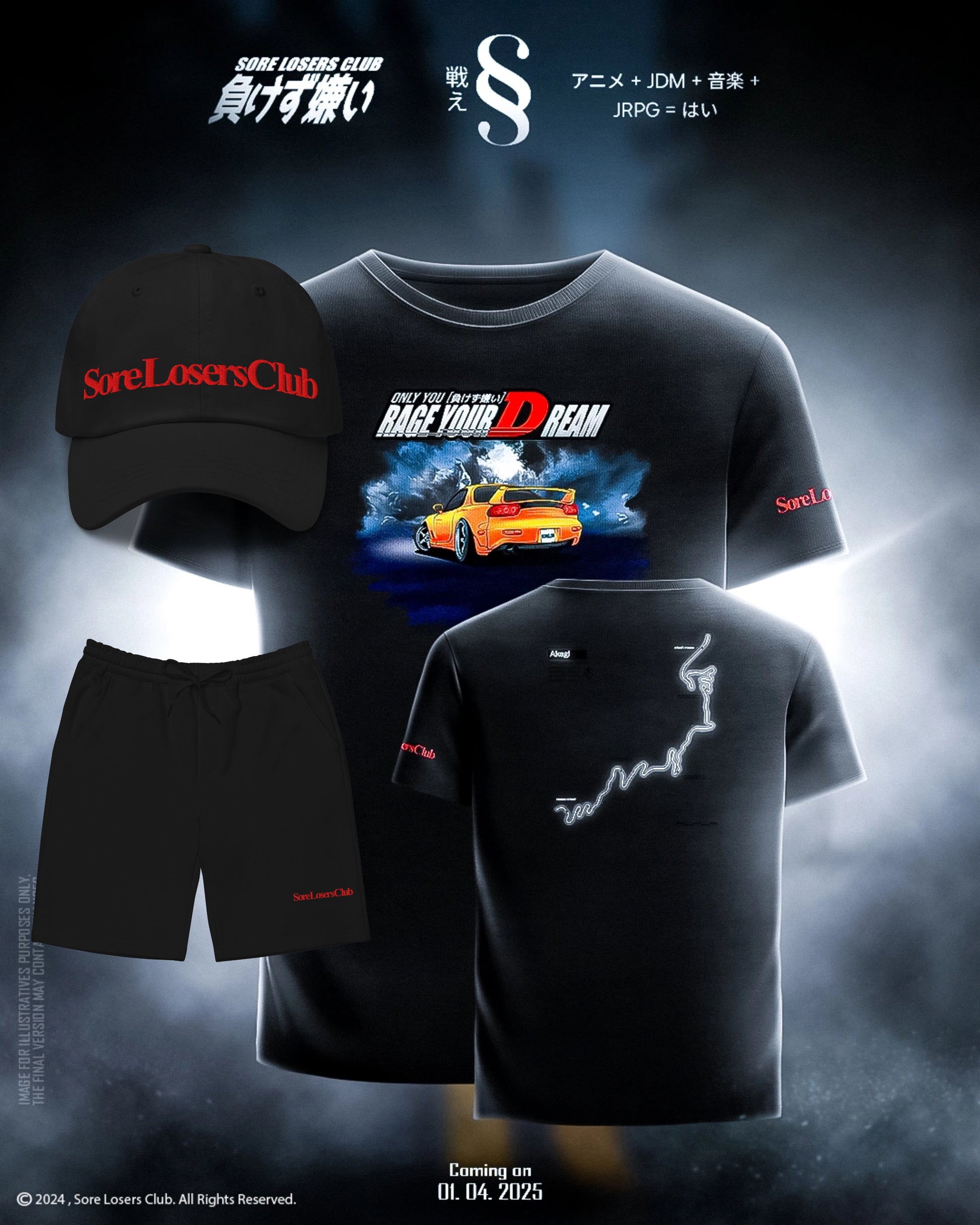 Bundle & Save - RX-7 FD Akagi Version 2 — Sore Losers Club JDM anime apparel