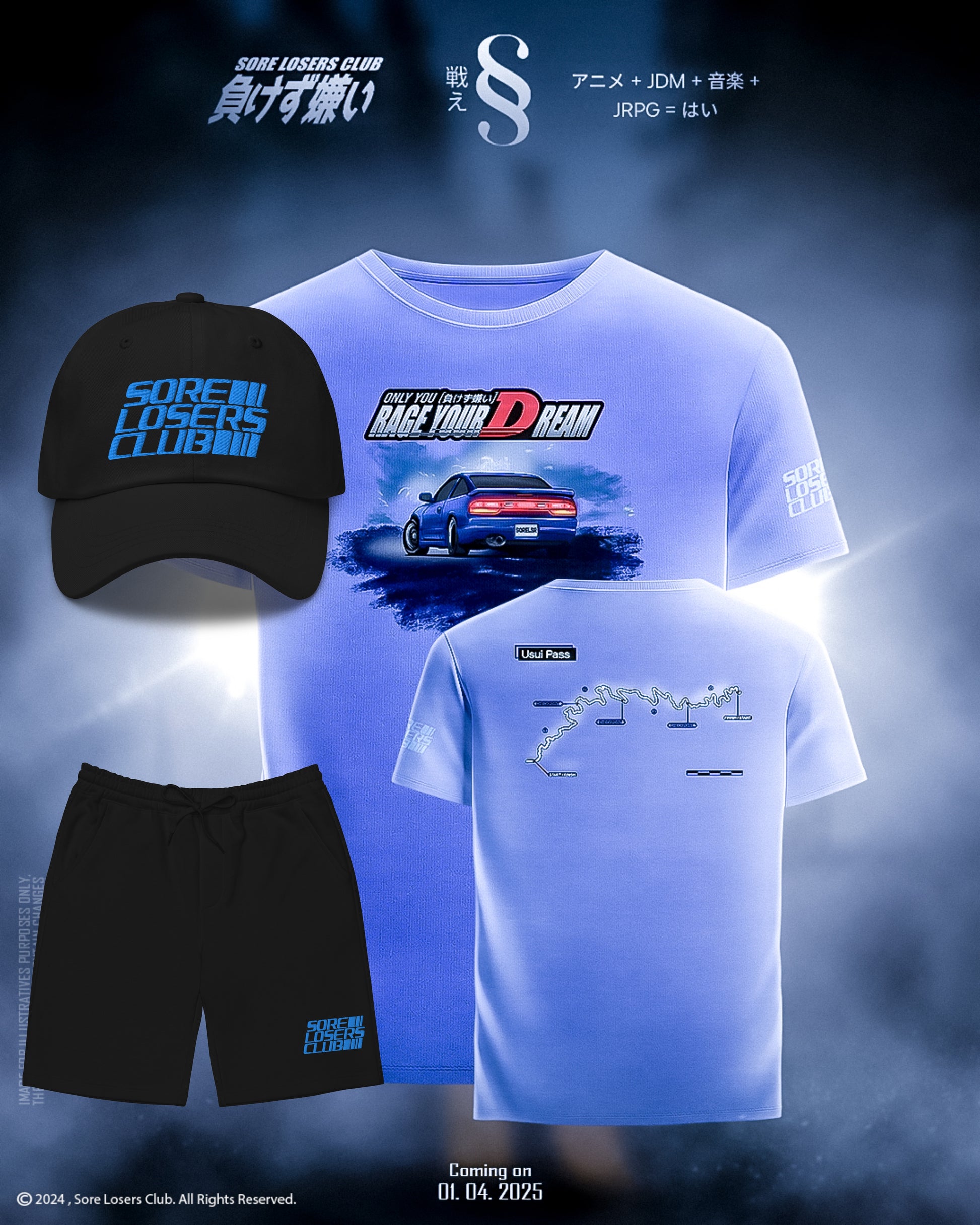 Bundle & Save - Sileighty Usui Version 2 — Sore Losers Club JDM anime apparel