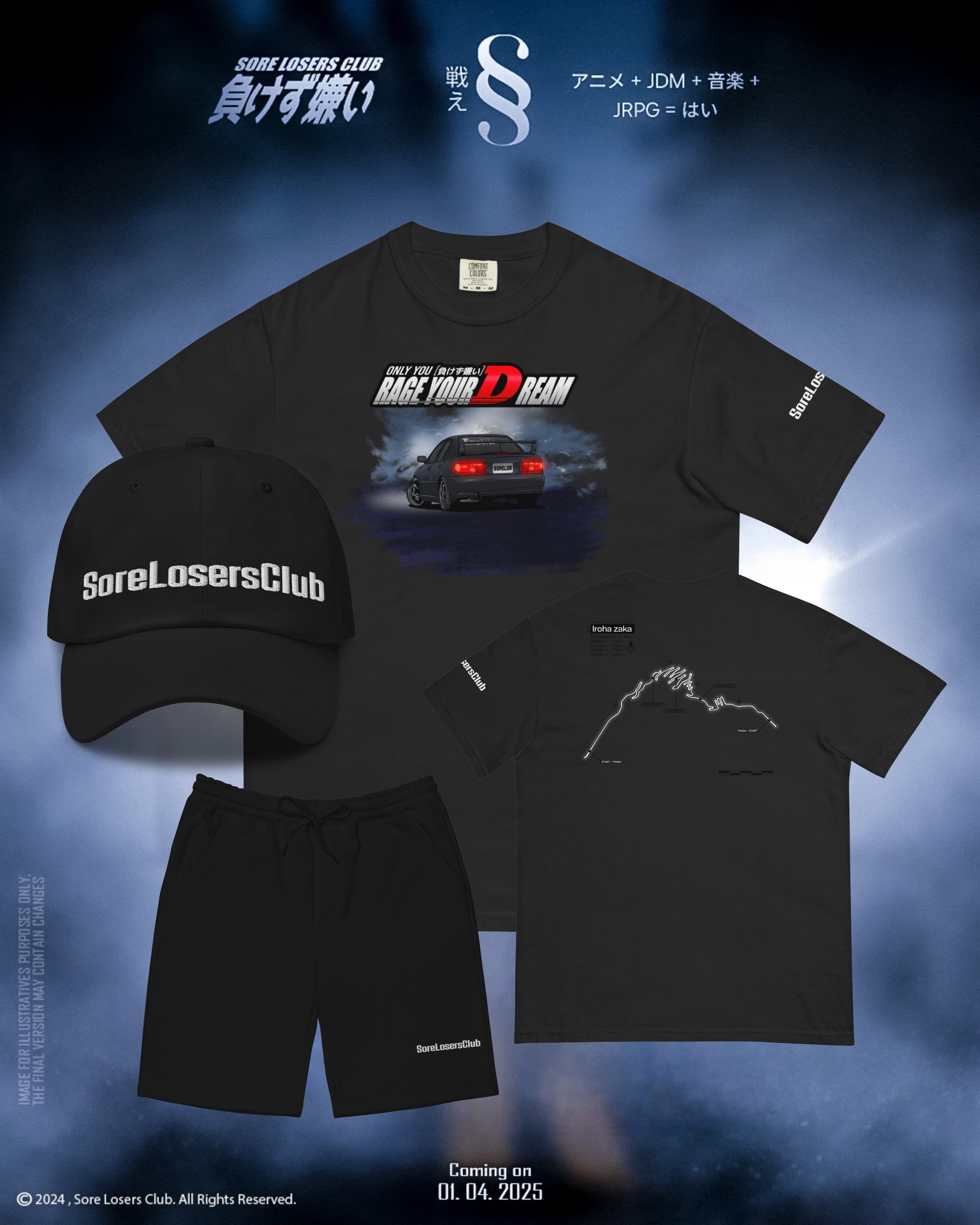 Bundle & Save - Lan Evo 3 Iroha Version 2 — Sore Losers Club JDM anime apparel
