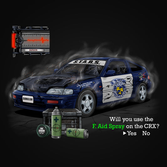 CRX First Aid Spray Survival Horror Tee