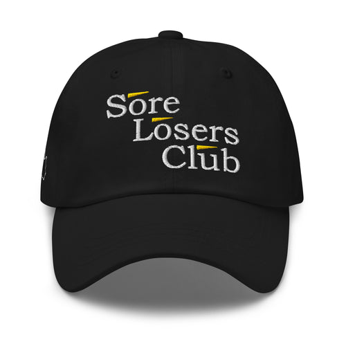 Team Myogi Dad Hat — Black dad hat, front view