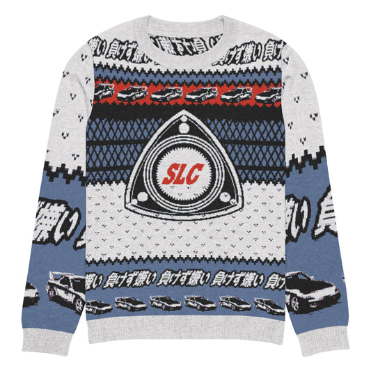 RX7 Rotary Ugly Christmas Sweater — Sore Losers Club JDM anime apparel