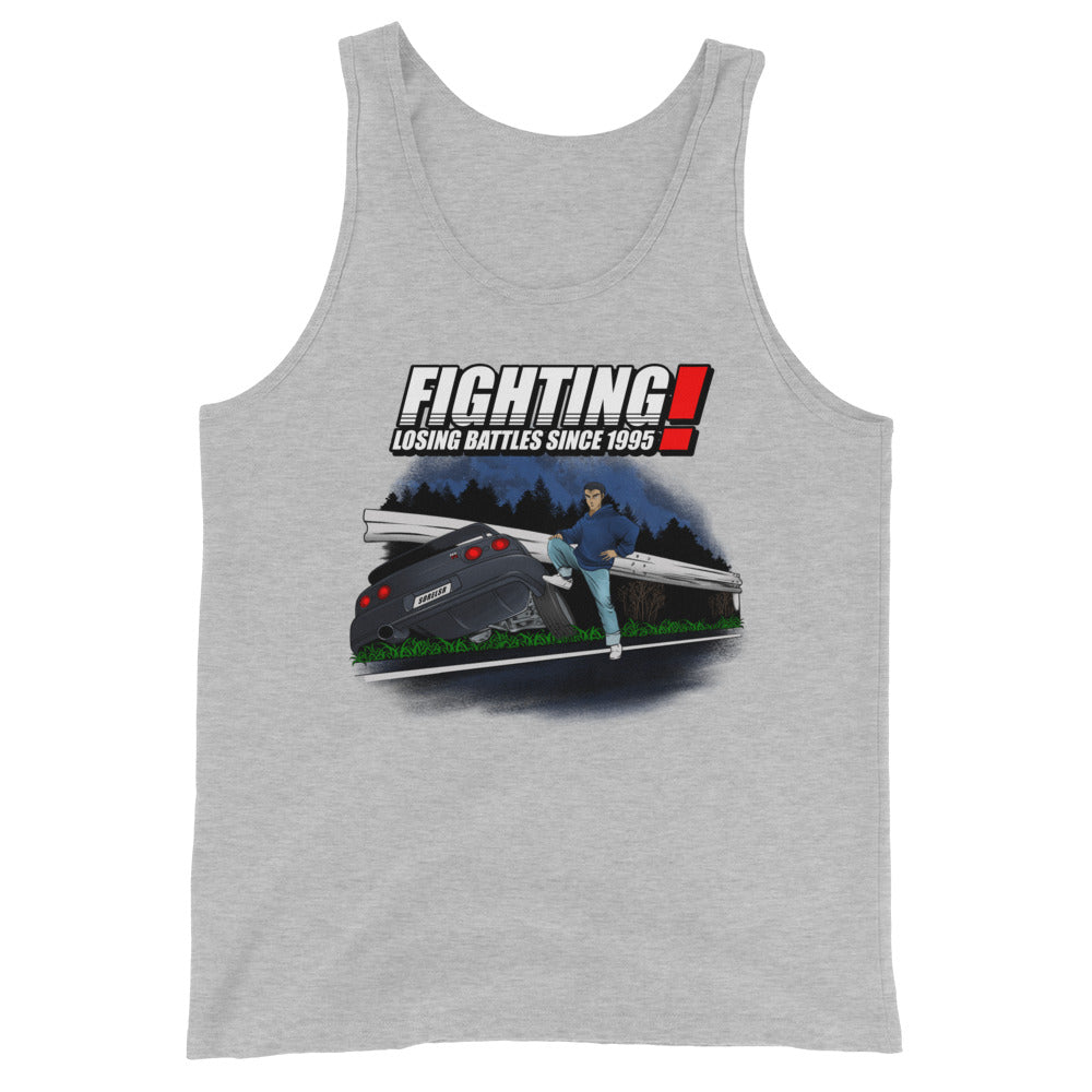 Fighting Losing Battles R32 Tank Top — Sore Losers Club JDM anime apparel