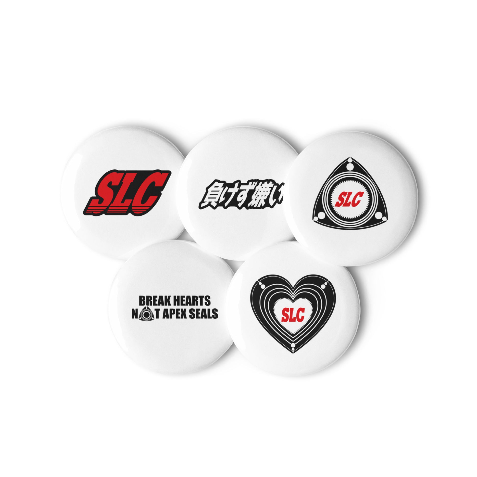 SLC Pin Set — Sore Losers Club JDM anime apparel
