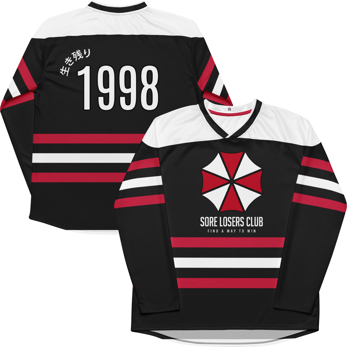 Survival Horror hockey jersey, front and back