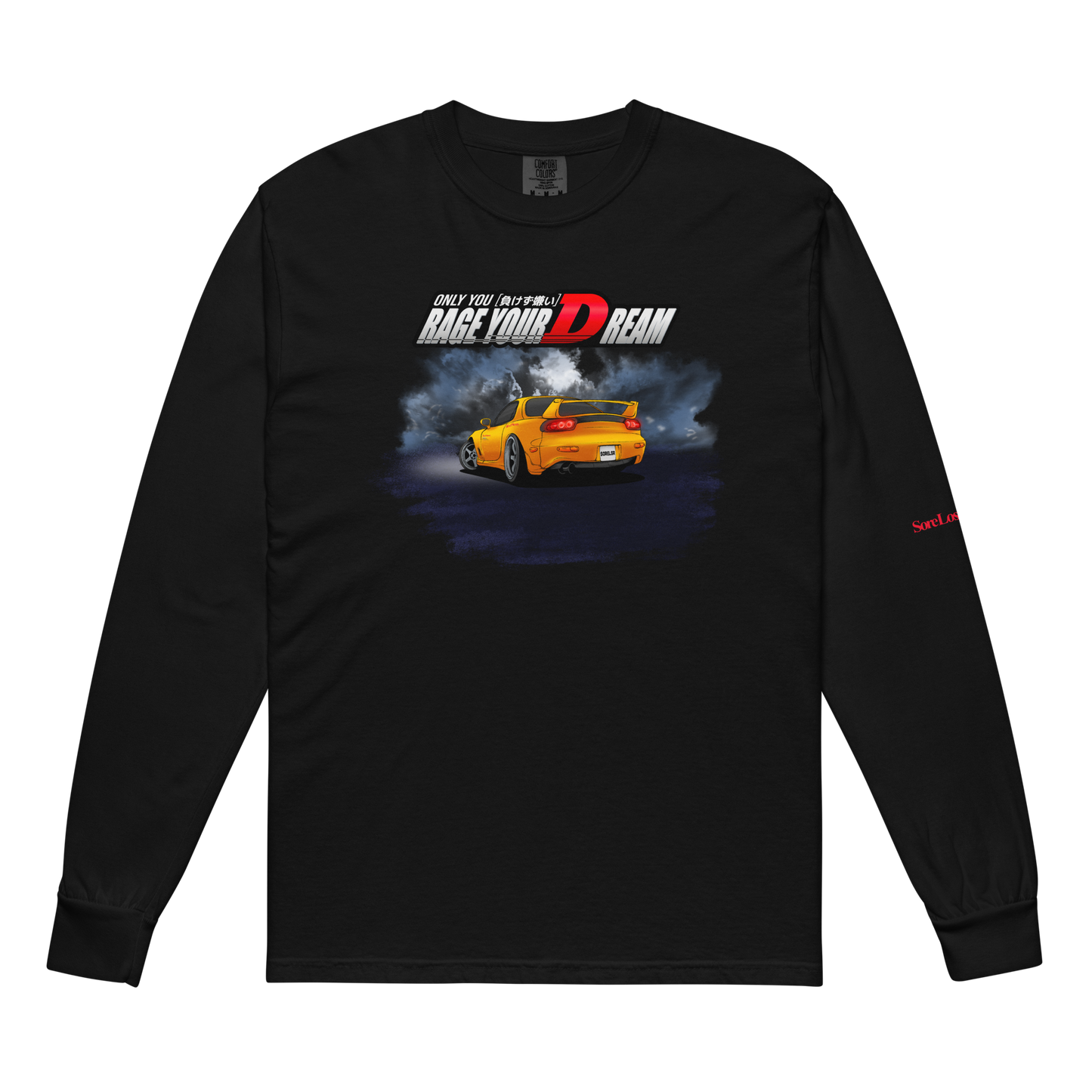 RX-7 FD Akagi Long Sleeve — Sore Losers Club JDM anime apparel