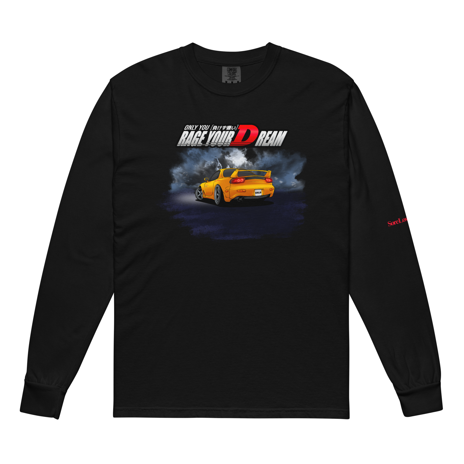 RX-7 FD Akagi Long Sleeve — Sore Losers Club JDM anime apparel
