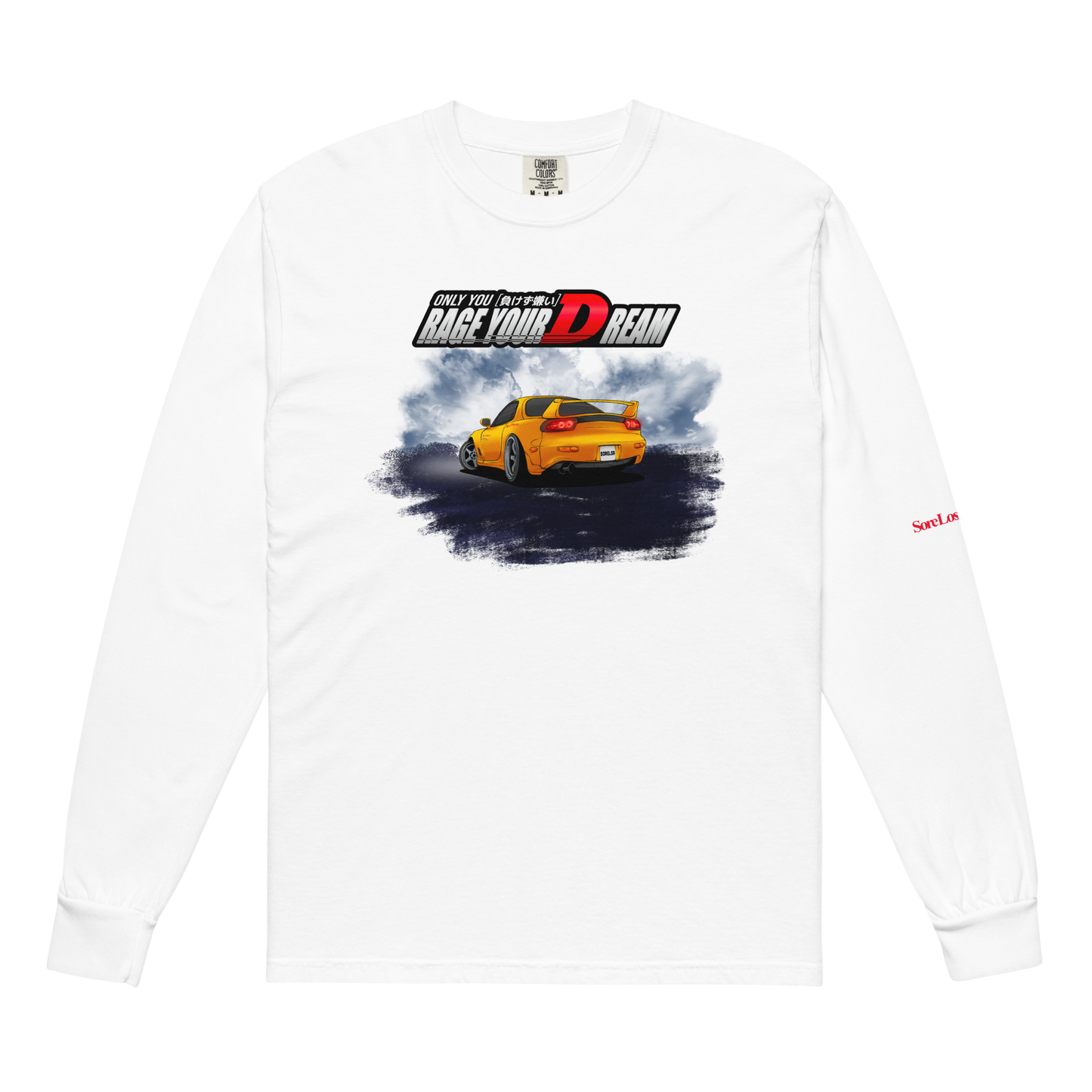 RX-7 FD Akagi Long Sleeve — Sore Losers Club JDM anime apparel