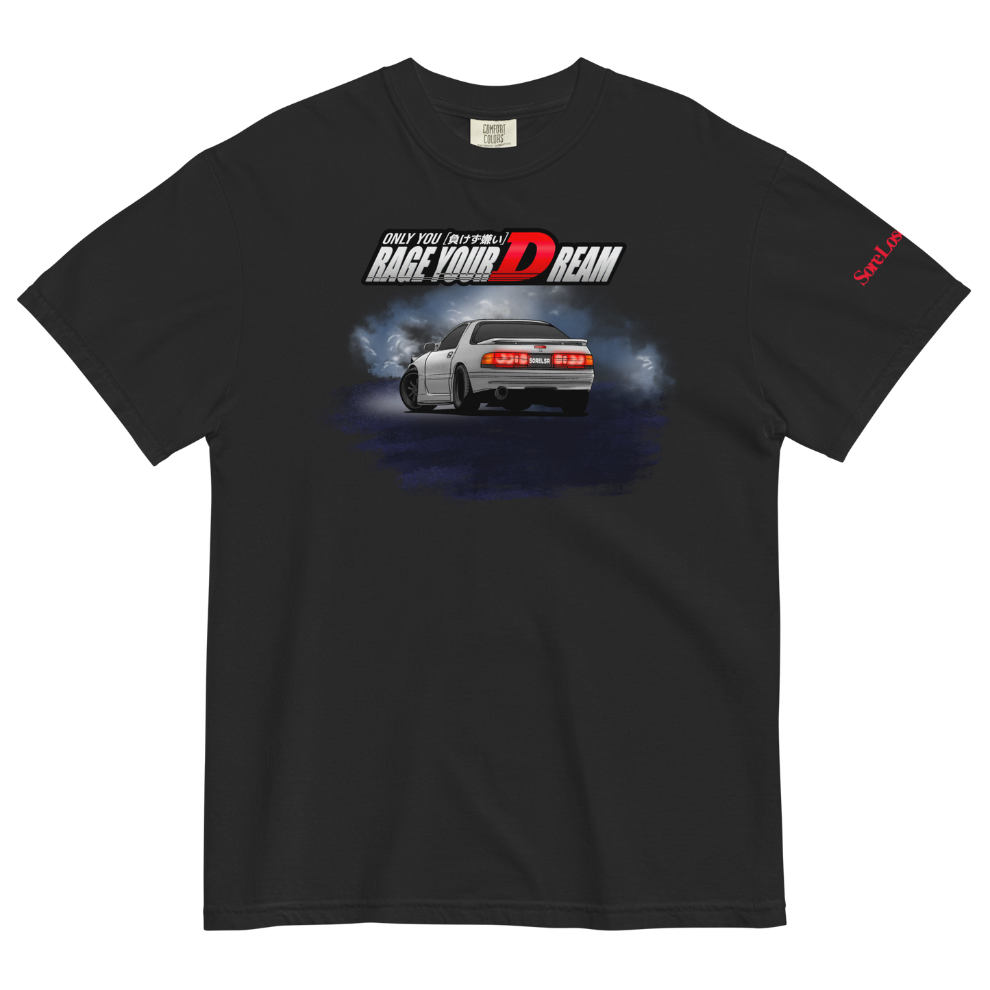RX-7 FC Akagi Tee — Sore Losers Club JDM anime apparel
