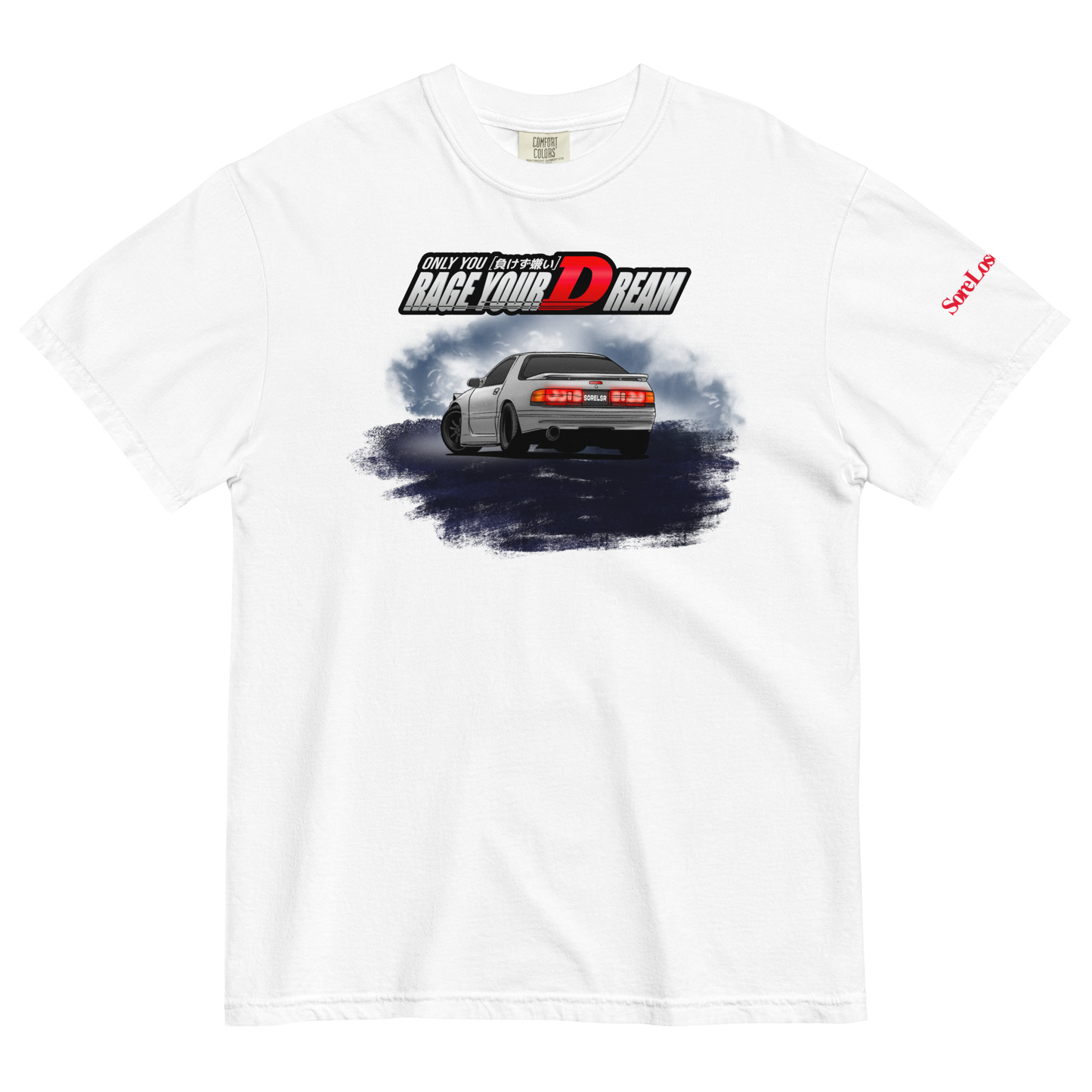 RX-7 FC Akagi Tee — Sore Losers Club JDM anime apparel