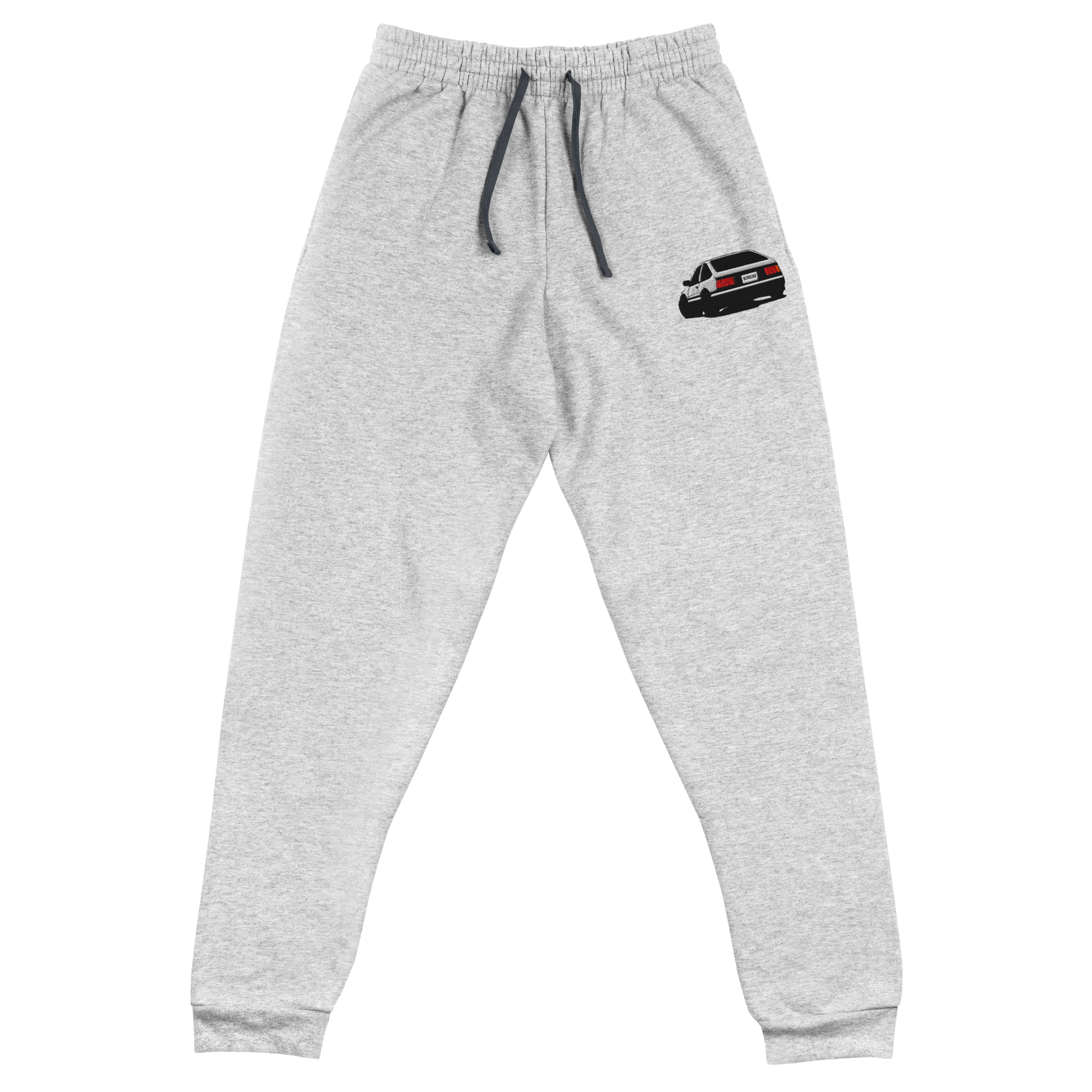 AE86 Trueno Embroidered Joggers — Sore Losers Club JDM anime apparel