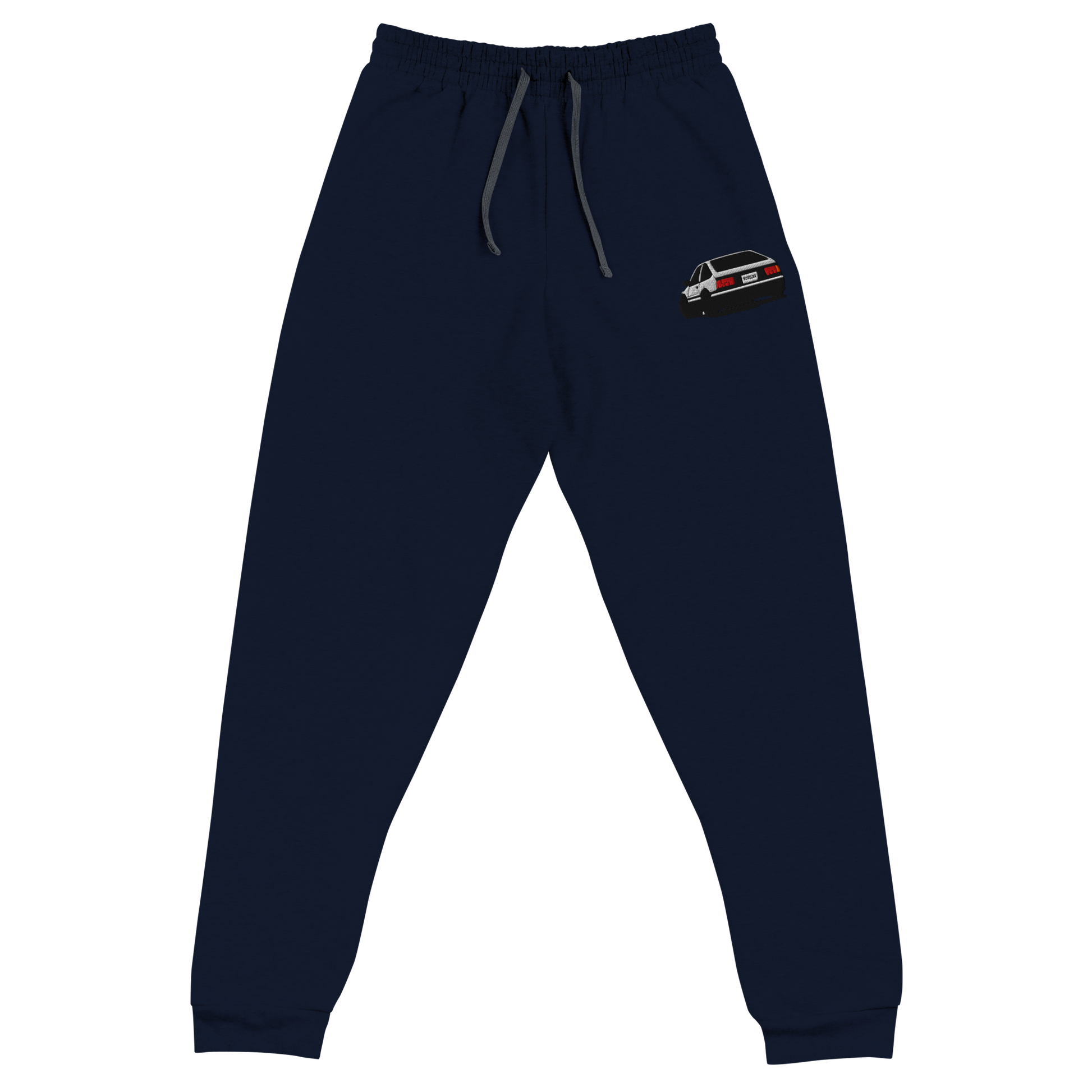AE86 Trueno Embroidered Joggers — Sore Losers Club JDM anime apparel