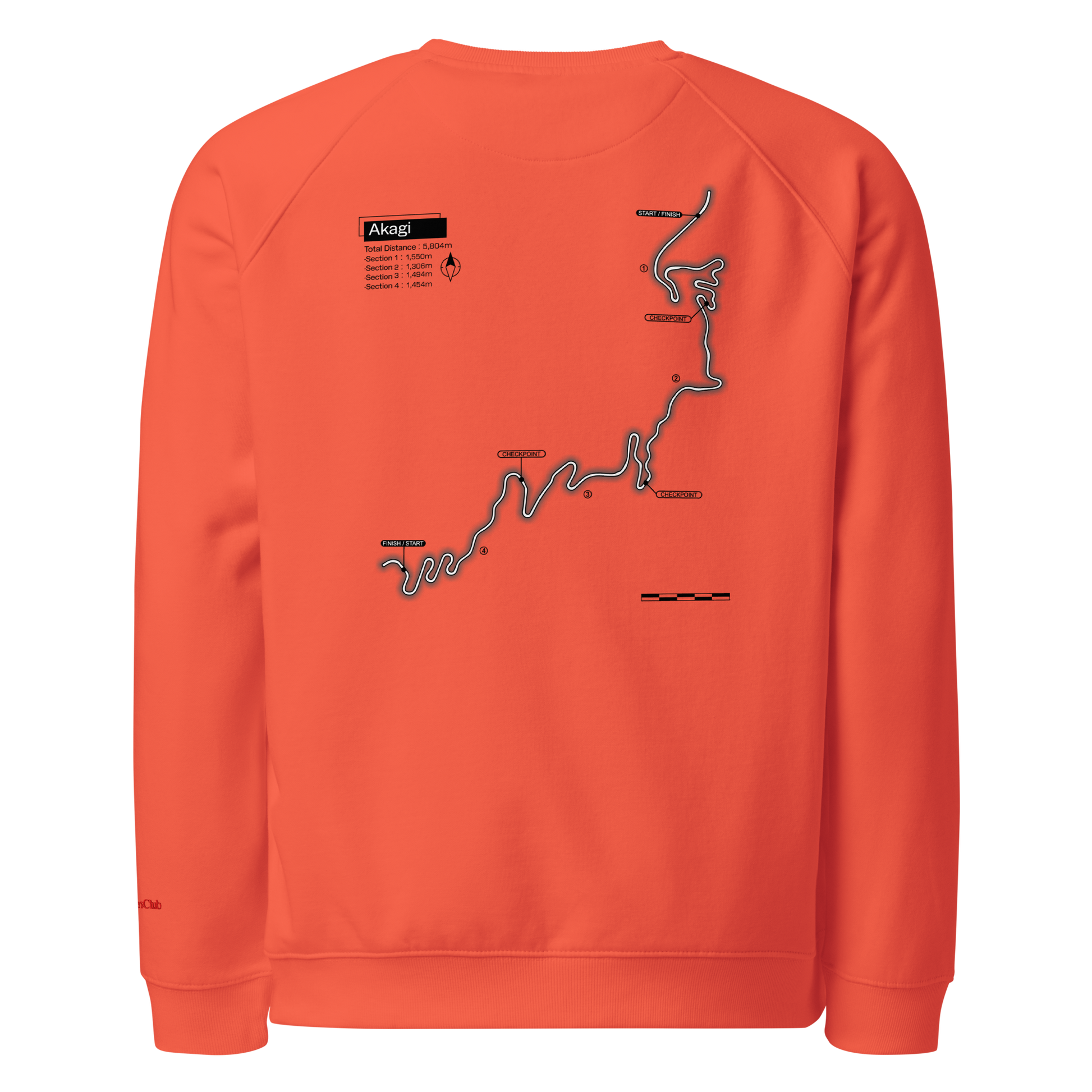 Team Akagi Crew-neck — Sore Losers Club JDM anime apparel