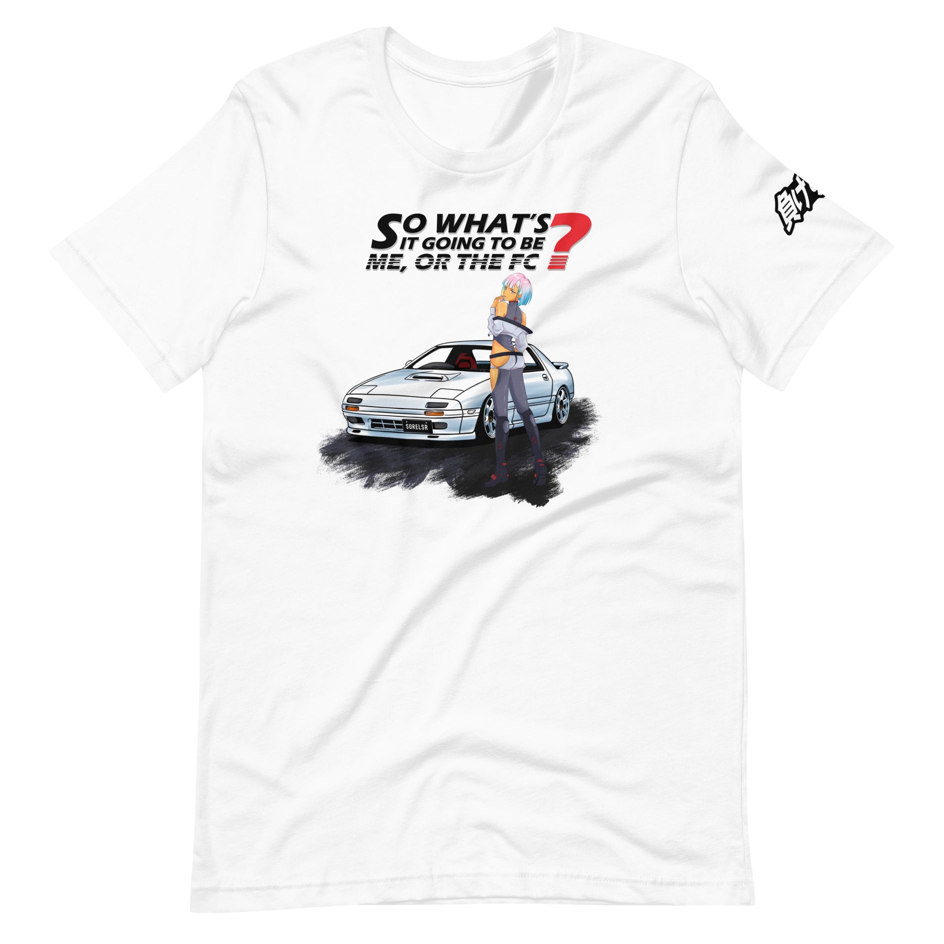Waifu RX-7 FC Tee — Sore Losers Club JDM anime apparel