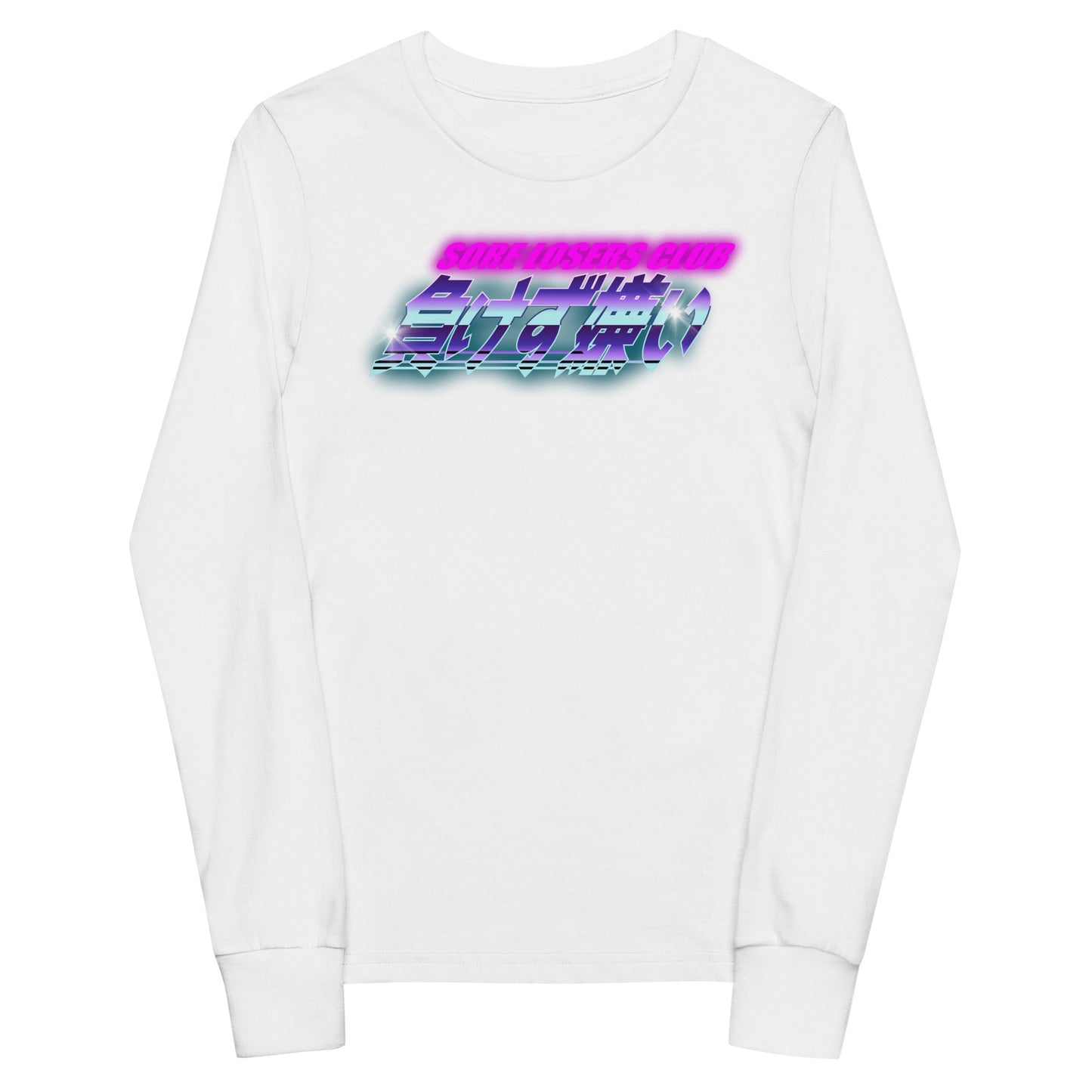 SLC 90's Kanji Youth Long Sleeve — Sore Losers Club JDM anime apparel